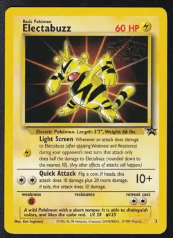 Pokemon Card Electabuzz WoTC Black Star Promo 2 WB Gold Stamp The First Movie - Image 1