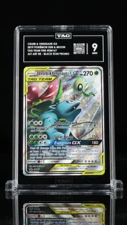 Pokemon TAG 9 Celebi & Venusaur GX 2019 Tag Team Promo SM167 - Image 1
