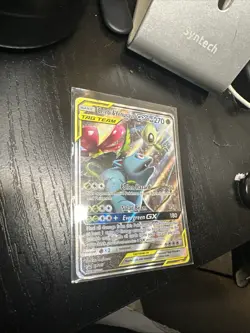 Pokemon TCG Sun & Moon Black Star Promo Tag Team Celebi & Venusaur GX SM167 MP - Image 1