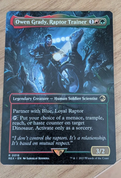 MTG Owen Grady, Raptor Trainer Jurassic World NM - Image 1