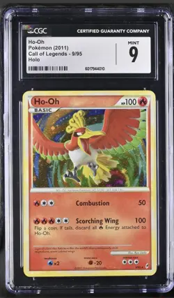 CGC Mint 9! 2011 POKEMON CALL OF LEGENDS #9 HO-OH Holo Low pop! (psa) - Image 1