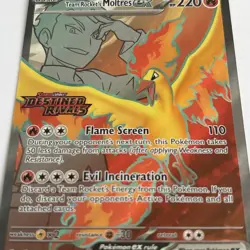 Pokemon - 208/182 - Team Rocket's Moltres ex (Stamped) - Destined Rivals - Image 2
