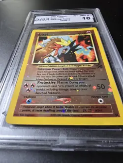 2001 Pokemon Entei Holo Black Star Promo MGA 10 - Image 4