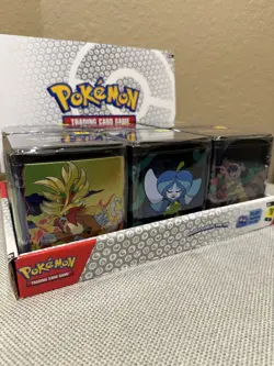 POKEMON 2025 STACKING TIN LOT X6 W/ DISPLAY 18 BOOSTER PACKS NEW FACTORY SEALED! - Image 2