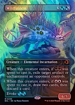 MTG Wistfulness Borderless FOIL Lorwyn Eclipsed 0296 - Image 1