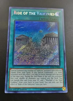 Ride of the Valkyries Secret Rare 1st Ed SHVA-EN006 NM Yugioh - Image 1