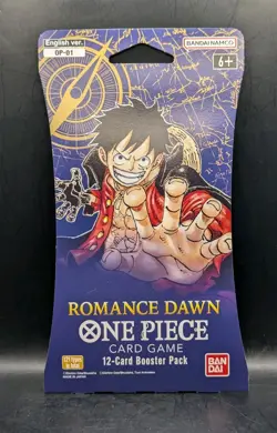 One Piece CCG TCG Romance Dawn OP-01 Sleeved Booster Blister Pack Factory Sealed 811039038229 - Image 1