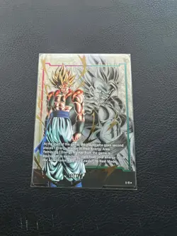Dragon Ball Fusion World Card Gogeta Energy Marker Promo Prize Gold E-21 - Image 3
