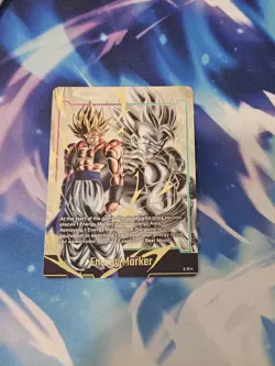 Dragon Ball Fusion World Card Gogeta Energy Marker Promo Prize Gold E-21 - Image 1