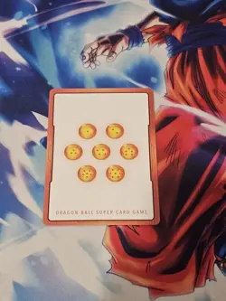 Dragon Ball Fusion World Card Gogeta Energy Marker Promo Prize Gold E-21 - Image 2