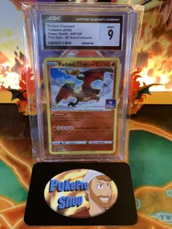 2024 Pokemon Radiant Charizard TCG Gym Promo Southeast Asia Exclusive - CGC 9 - Image 1