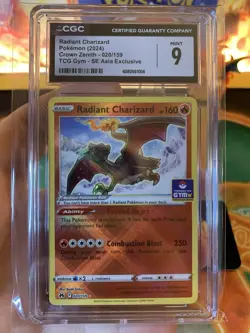 2024 Pokemon Radiant Charizard TCG Gym Promo Southeast Asia Exclusive - CGC 9 - Image 2