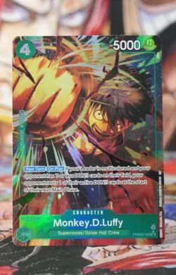 Monkey D Luffy PRB02-005 Super Rare Alt Art Premium Booster The Best Vol. 2 OP - Image 1