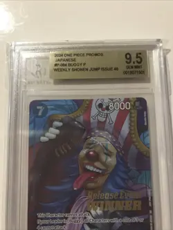 One Piece Card Buggy P-064 Release Event Winner Beckett 9.5 - Image 2