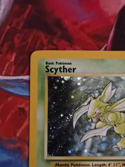Pokemon Base Set 2 - Scyther Holo Rare TCG Card 17/130 WOTC - Image 4