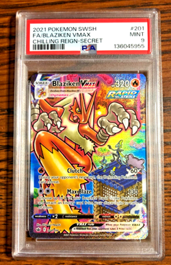 Blaziken VMAX Alt Art SR #201 - PSA MINT 9 - 2021 Chilling Reign - Pokemon TCG - Image 1