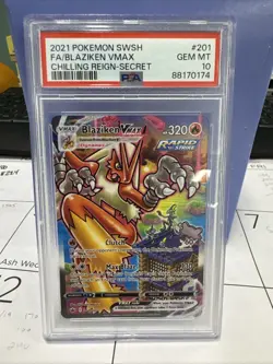 Pokemon 2021 Blaziken VMAX 201/198 Alt Art Chilling Reign GEM MINT PSA 10 - Image 1