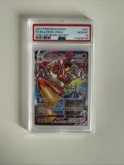 Blaziken VMAX Alt Art Secret 201/198SWSH06 Chilling Reign Holo PSA Gem Mint 10 - Image 1