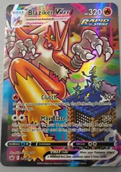 Blaziken VMAX 201/198 Sword & Shield Chilling Reign Alt Art Secret - Image 1