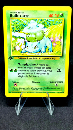 Pokemon Card - 1st Edition Bulbizarre (Bulbasaur) - (44/102) French Base Set TCG - Image 1