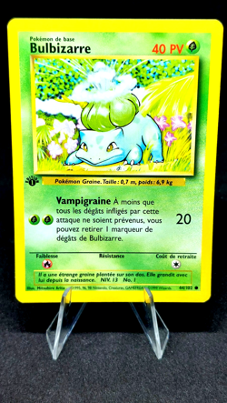 Pokemon Card - 1st Edition Bulbizarre (Bulbasaur) - (44/102) French Base Set TCG - Image 2