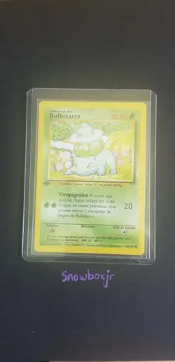 Pokemon 1st edition Bulbizarre base set pokemon French 1999 Bulbasaur 44/102 - Image 1