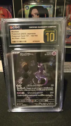 Mewtwo Pokemon (2023) Japanese 151 - 183/165 Art Rare - CGC 10 Pristine - Image 1
