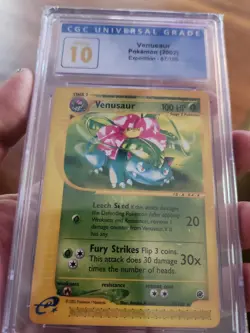 (POP 2) CGC 10 PRISTINE Venusaur 67/165 Expedition 2002 eReader Pokemon Card - Image 2