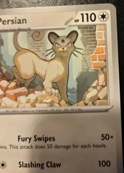 Persian 049/064 Common Scarlet & Violet: Shrouded Fable Pokemon TCG - Image 3