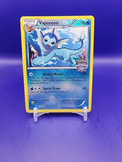 Vaporeon - 25/108 - State Championships Promo Rare Holo - Pokemon Card - MP - Image 1