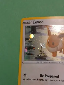 GALAXY SWIRL Pokemon Eevee SWSH 190 Holo Black Star Promo - Image 5