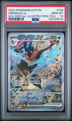 2024 POKEMON SVP EN-SV BLACK STAR PROMO #132 GRENINJA EX PSA 10 - Image 1