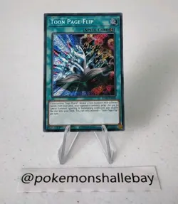 Toon Page-Flip - BLCR-EN068 *NM* 1st Edition Secret Rare Yugioh Card - Image 1