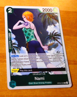 ONE PIECE PILLARS OF STRENGTH ENGLISH CARD GAME HOLO CARTE NAMI OP03-030 EN NM - Image 1
