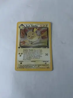 Pokemon First Edition Team Rocket Dark Raichu Holo TCG Card 83/82 - Image 2