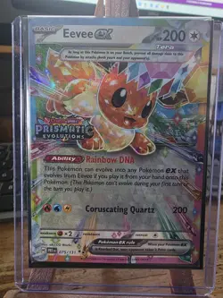 Pokemon TCG Prismatic Evolutions Eevee EX Card 075/131 Promo Sealed - Image 1