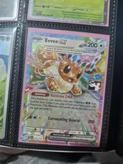 Pokemon TCG Eevee ex 075/131 Prismatic Evolutions Play! Prize Pack Series 7 - NM - Image 1