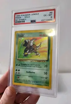 Pinsir 9/64 - Jungle Set *PSA 6 - EX-MT* No Symbol Error Holo Pokemon Card - Image 3