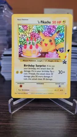 Pokemon TCG Birthday Pikachu Trading Card #24 Celebrations Classic Collection #1 - Image 1