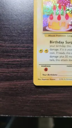 Pokemon TCG Birthday Pikachu Trading Card #24 Celebrations Classic Collection #1 - Image 5