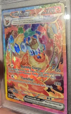 FLAREON EX 146/131 PSA 10 PRISMATIC EVOLUTIONS SIR POKEMON CARD ENGLISH - Image 1