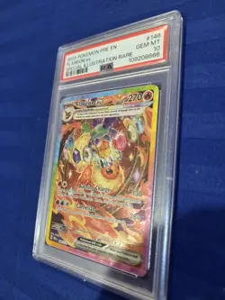FLAREON EX 146/131 PSA 10 PRISMATIC EVOLUTIONS SIR POKEMON CARD ENGLISH - Image 4