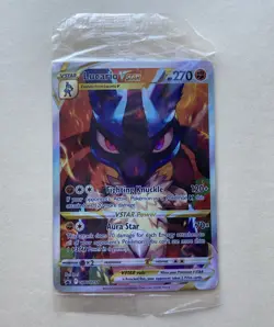 Pokemon TCG Lucario VSTAR SWSH291 Black Star Promo Full Art SEALED - Image 1