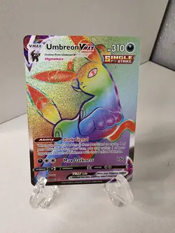 Umbreon VMAX Secret Rare 214/203 Swsh07 Evolving Skies Holo Rainbow Pokemon TCG - Image 2