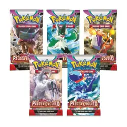 5x Pokemon Trading Card Game Scarlet & Violet Paldea Evolved Booster Pack TCG - Image 1