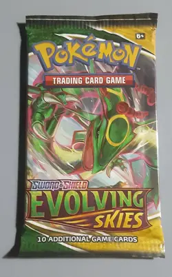 Pokemon TCG Sword & Shield Evolving Skies Booster Pack (10 Additional Cards) - Image 1