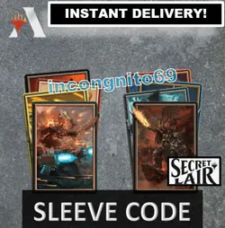MTG ARENA CODE CARD SECRET LAIR SLEEVES WARHAMMER SUPERDROP ORKS & AGE OF SIGMAR - Image 1