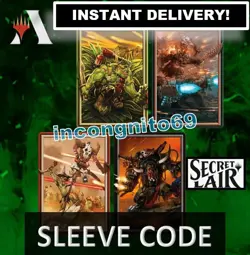 MTG ARENA CODE CARD SECRET LAIR SLEEVES WARHAMMER SUPERDROP ORKS & AGE OF SIGMAR - Image 2