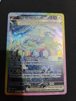 Pokemon TCG Terapagos EX Stellar Crown Holo Card 170/142 SIR - Image 1