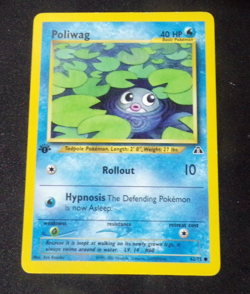 Poliwag (1st Edition) - Neo-Discovery 62/75 WotC Pokemon Card - Image 1
